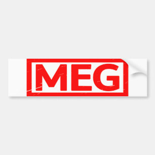 Meg Stamp Bumper Sticker