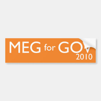 Meg Whitman For Governor Bumper Sticker