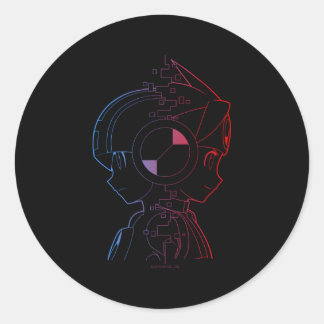Mega Battle Network Mega Lan Classic Round Sticker