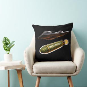 Mega cumber throw pillow