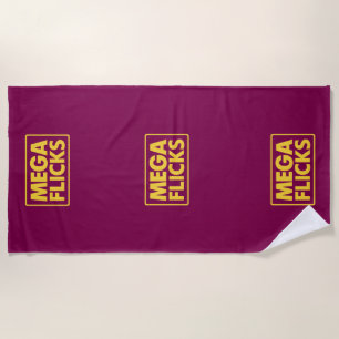 MEGA FLICKS  BEACH TOWEL