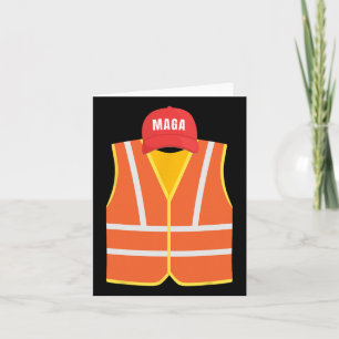 Mega Garbage Collector Vest For Trump Election Day Card