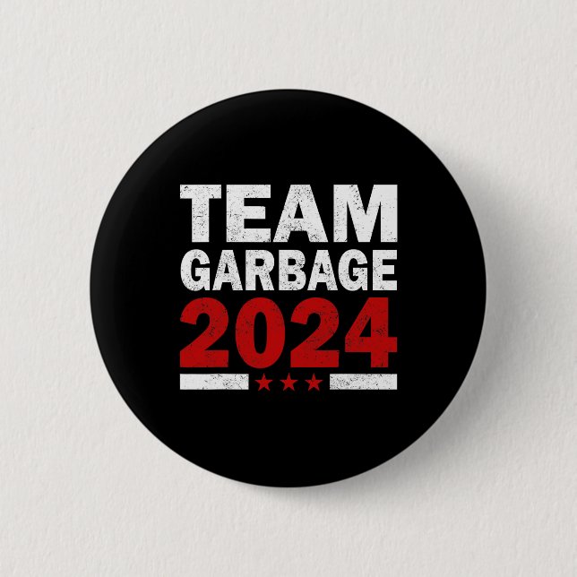 Mega Garbage Proud Trump Supporter  2 Inch Round Button (Front)
