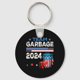 Mega Garbage Proud Trump Supporter 2 Keychain