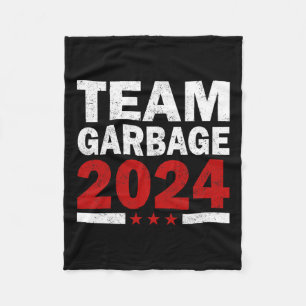 Mega Garbage Proud Trump Supporter Fleece Blanket
