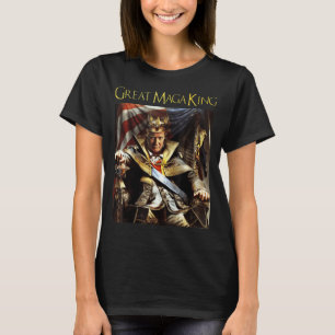 Mega King USA Flag Proud Ultra Maga Trump T-Shirt