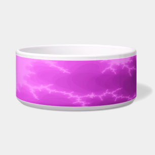 Mega Lightning Fractal Dog Bowl