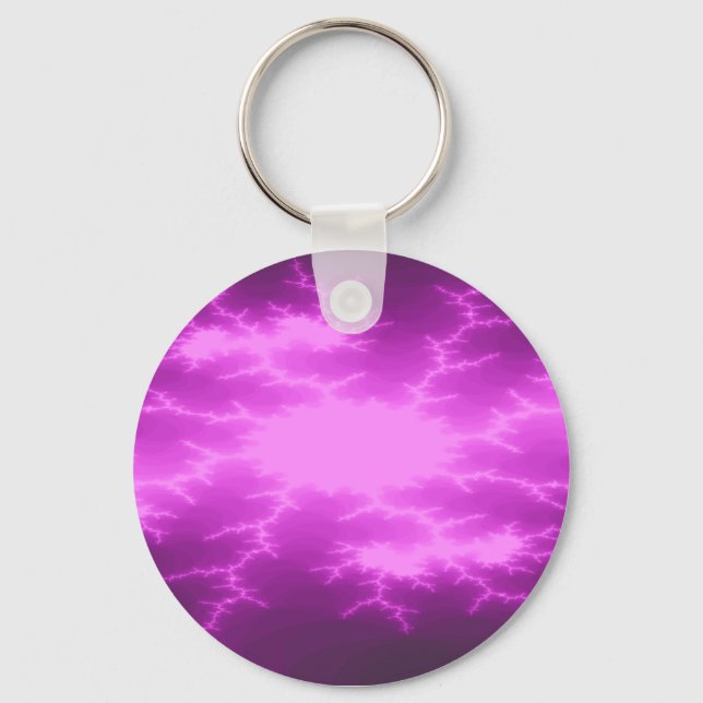 Mega Lightning Fractal Keychain (Front)