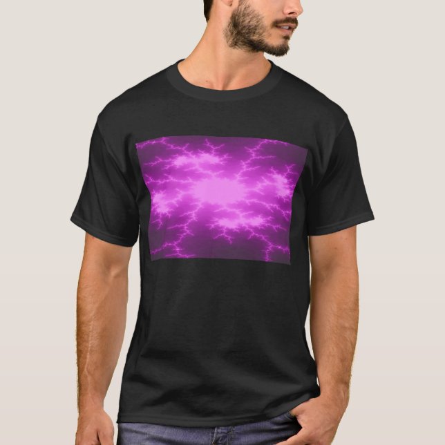 Mega Lightning Fractal Mens T Shirt (Front)