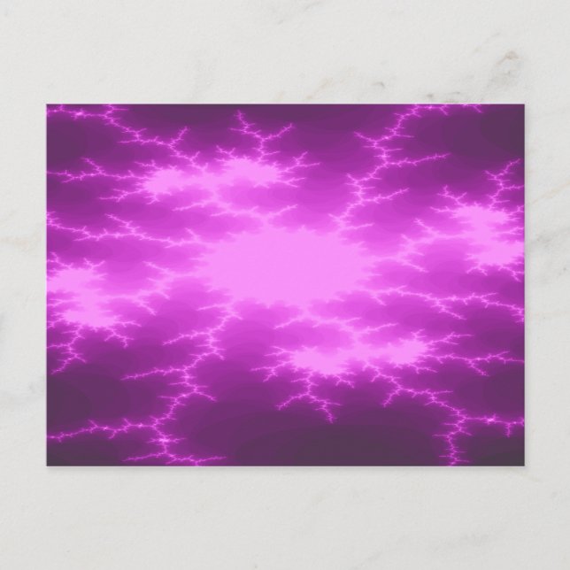Mega Lightning Fractal Postcard (Front)