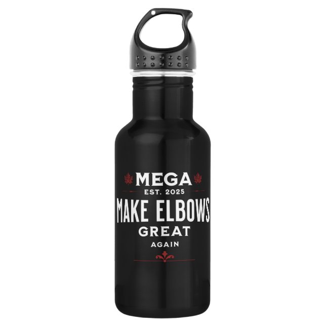 MEGA Make Elbows Great Again Water Bottle (Front)