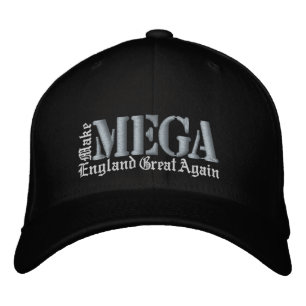 MEGA Make England Great Again Vintage Purple Black Embroidered Hat