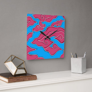 Mega Mendung Clocks Square