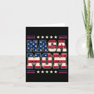 Mega Mom Patriotic Usa Mama Trump 2024 Vintage Sty Card