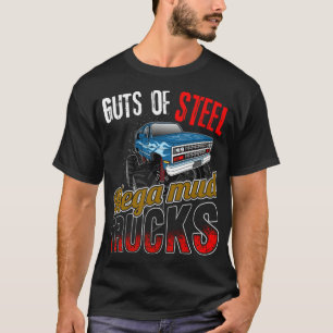 Mega Mud s Guts Of Steel  Monster yoga design  T-Shirt