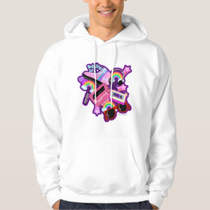 Mega Neon 80s Design Hoodie