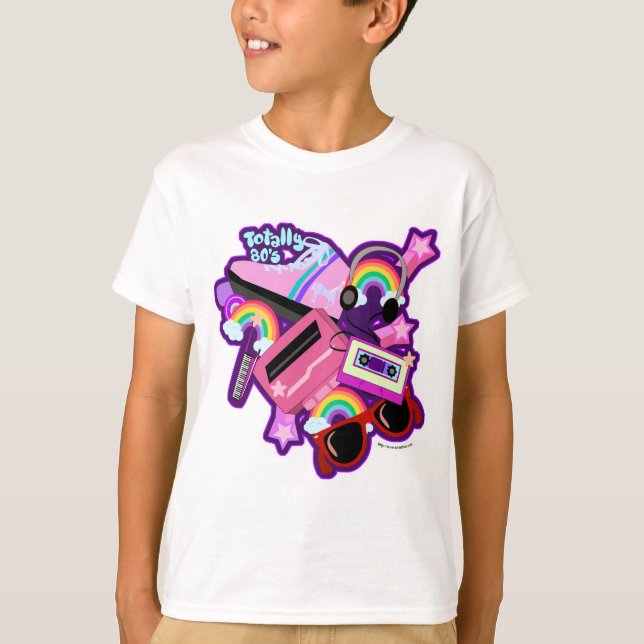 Mega Neon 80s Design T-Shirt (Front)