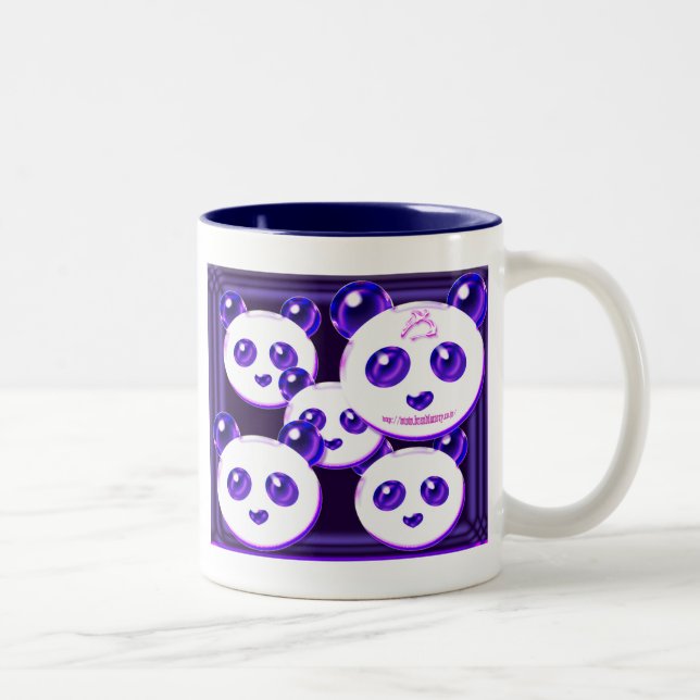 mega panda 9 Two-Tone coffee mug (Right)
