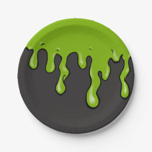 Mega Slime Drip (Customizable Slime Colour) Paper Plate