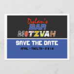 MEGA SPORTS Bar Bat Mitzvah Save the Date<br><div class="desc">WELCOME!!! I can personally help you with your order! EVERYTHING is customizable!  I can make this invite ANY colour for you. Just email requests to Marlalove@hotmail.com</div>