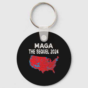Mega The Sequel President Trump 2024 Electoral Map Keychain