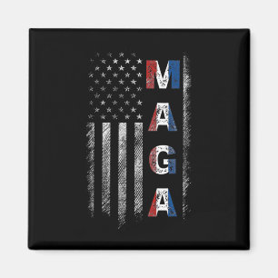 Mega Trump 2024 Us Flag American  Magnet