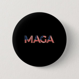 Mega Usa Flag Letters 4th Of July 2024 President T 2 Inch Round Button