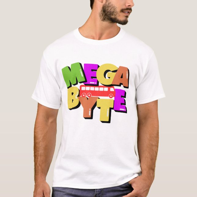 Megabyte Data Size Measurement Tech T-Shirt (Front)