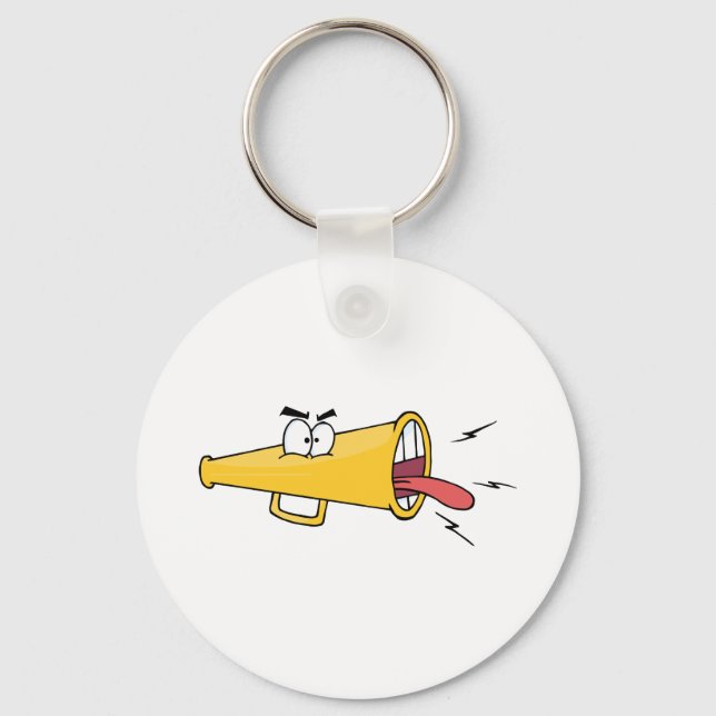 Megafon Cartoon Character Keychain (Front)