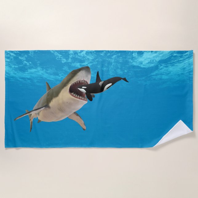 Megalodon Beach Towel (Front)