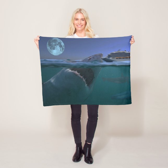 Megalodon Fleece Blanket (In Situ)