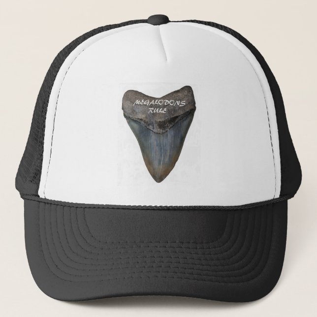 Megalodon Shark Tooth Trucker Hat (Front)
