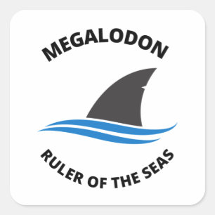 Megalodon  square sticker