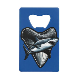 Megalodon Tooth Credit Card Bottle Opener
