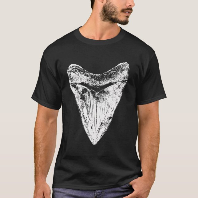 Megalodon Tooth Shark Lover Gift Meg Sharks Fossil T-Shirt (Front)