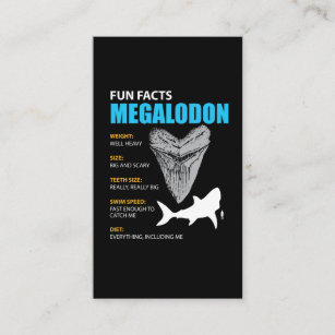 Megalodon tshirt great gift for shark enthusiasts business card