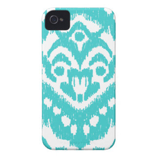 Megan Adams Zig Zag Ikat- turquoise iPhone 4 Case-Mate Case