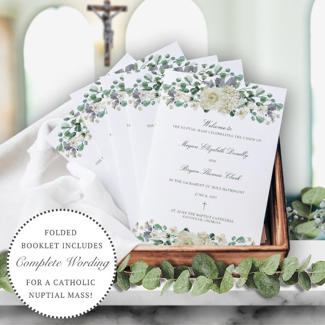 Megan Catholic Wedding Ceremony Mass Program (Creator Uploaded)