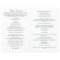 Megan Catholic Wedding Mass Ceremony Program