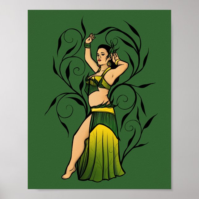 Megan Green Belly Dancer Poster (Front)