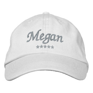 Megan Name Embroidered Hat