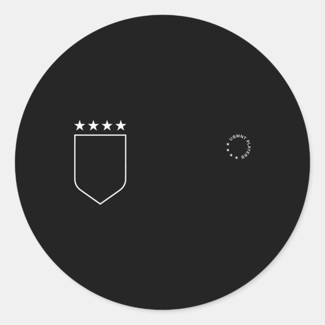 Megan Raoe 4 Stars Only Uswnt Soccer Classic Round Sticker (Front)