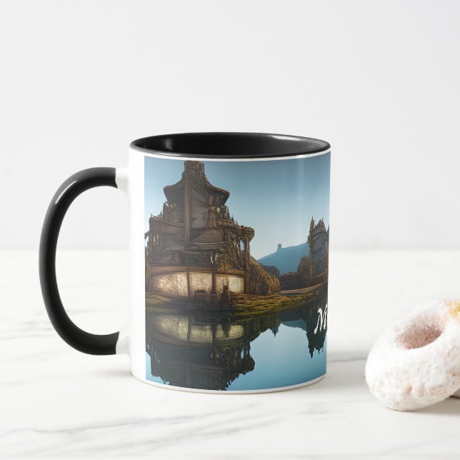 Megan's Morning Tea Personalized Customizable Mug (With Donut)