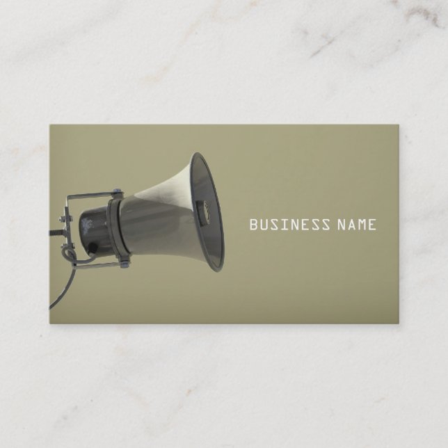 Megaphone Business Card (Front)