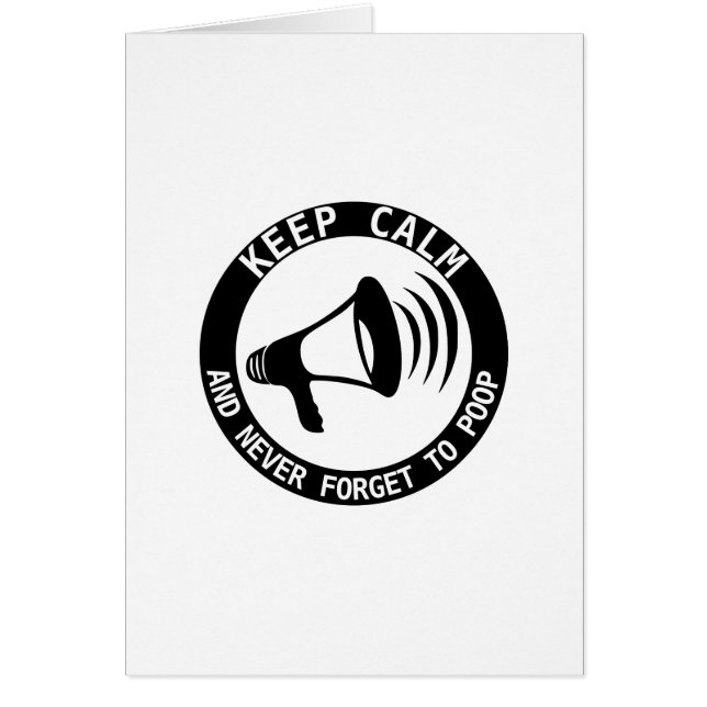 Megaphone: Keep Calm And Never Forget (Front)