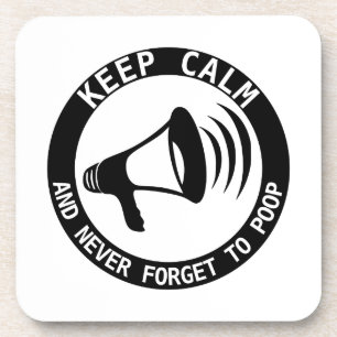 Megaphone: Keep Calm And Never Forget Coaster