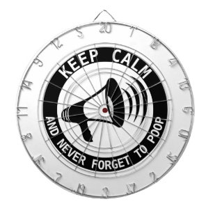 Megaphone: Keep Calm And Never Forget Dartboard