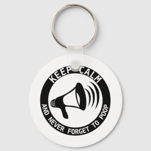 Megaphone: Keep Calm And Never Forget Keychain