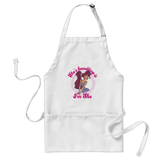 Megara - She's Handling It, I'm She Adult Apron (Front)