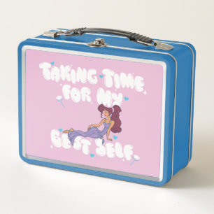 Megara - Taking Time For My Best Self Metal Lunch  Metal Lunch Box